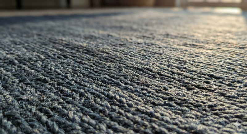 Wool pile catching the light