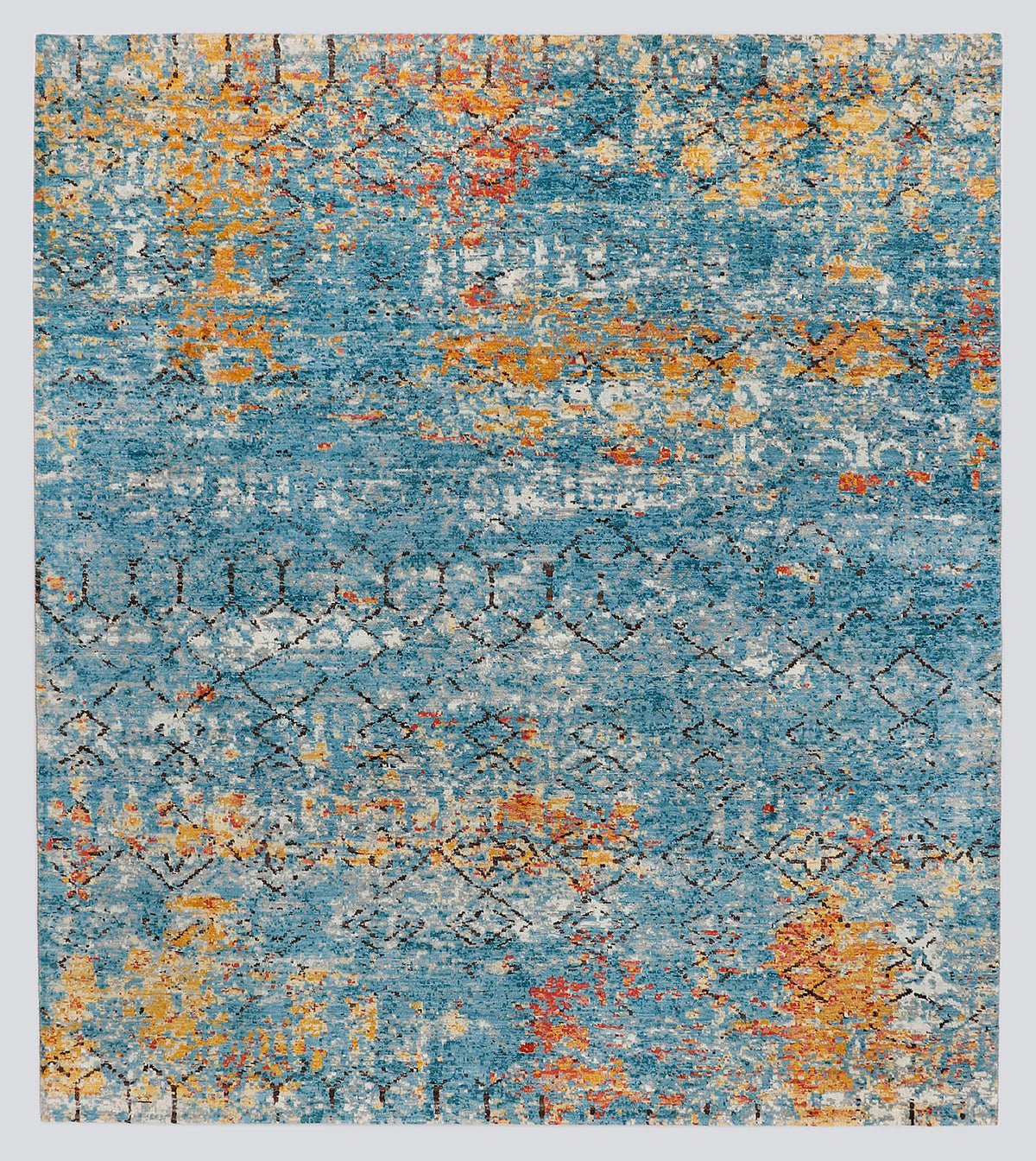 Shadow Lapis Rug Erased Lapis Transitional Rug | Nomad Series | Hanif Sons